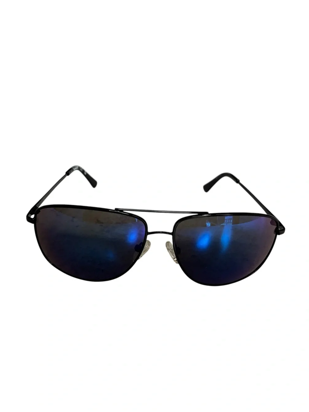 Timberland TB7268 Aviator Sunglasses Blue Mirror Lenses Black Frame